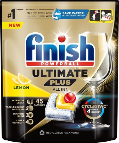 Finish Ultimate Plus All in 1 tablety do myky Lemon 45 ks